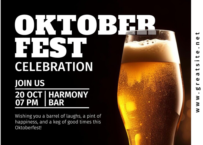 Oktoberfest Invitation  Greeting Card 