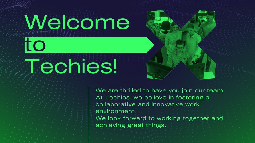Tech Company New Employee Onboarding Presentation Template