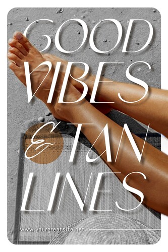 Summer Good Vibes Quote for Pinterest Graphic Pins Template