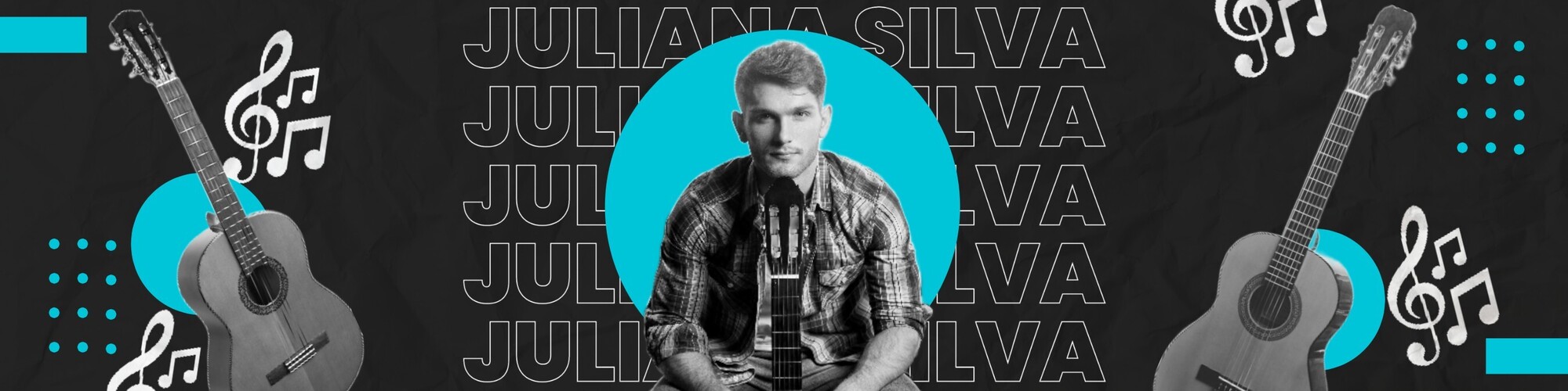 Black Acoustic Guitar Player Linkedin Banner