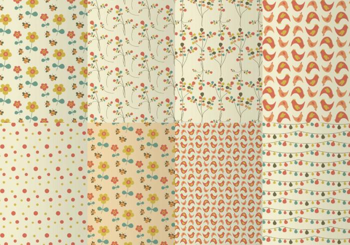 Seamless Spring Garden Illustrator Patterns Seamless Spring Garden Illustrator Patterns