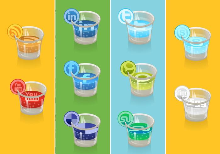 Social Icon Vector Drink Pack Social Icon Vector Drink Pack