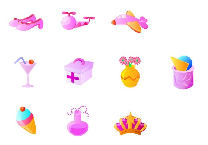 Various Lilac Icon Vector Pack Various Lilac Icon Vector Pack