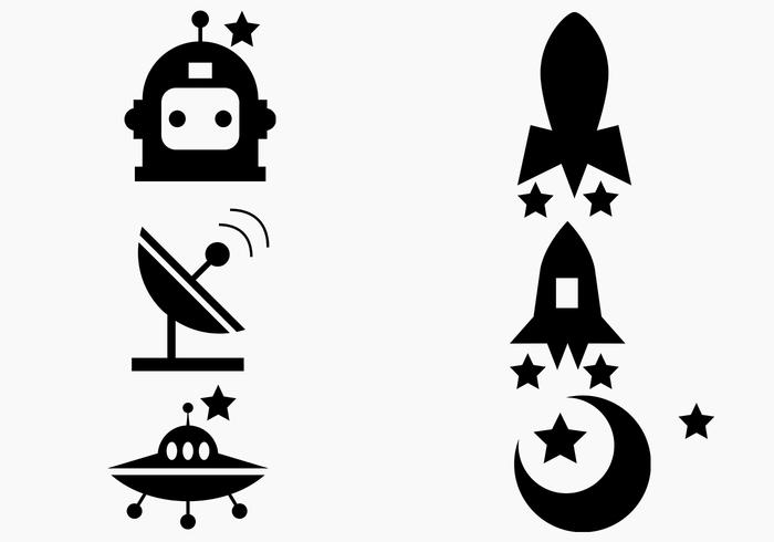 Space Icon Vector Pack Two Space Icon Vector Pack Two