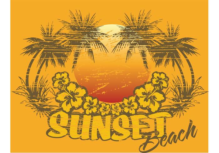 Hawaiian Beach Vector Hawaiian Beach Vector