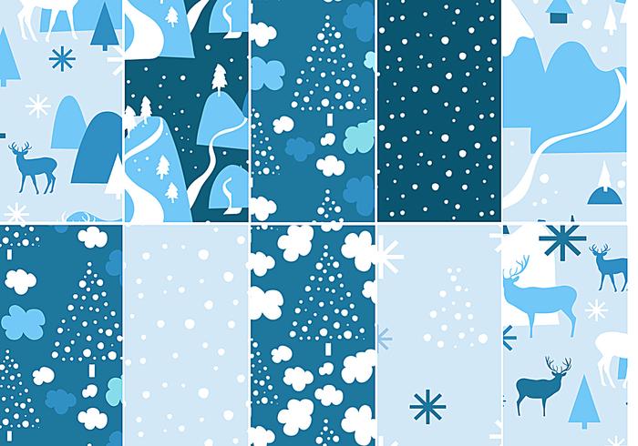 Chilly Winter Vector Pattern Pack Chilly Winter Vector Pattern Pack