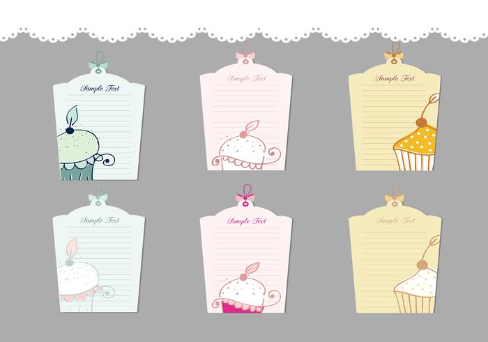 Cupcake Label Vector Pack Cupcake Label Vector Pack