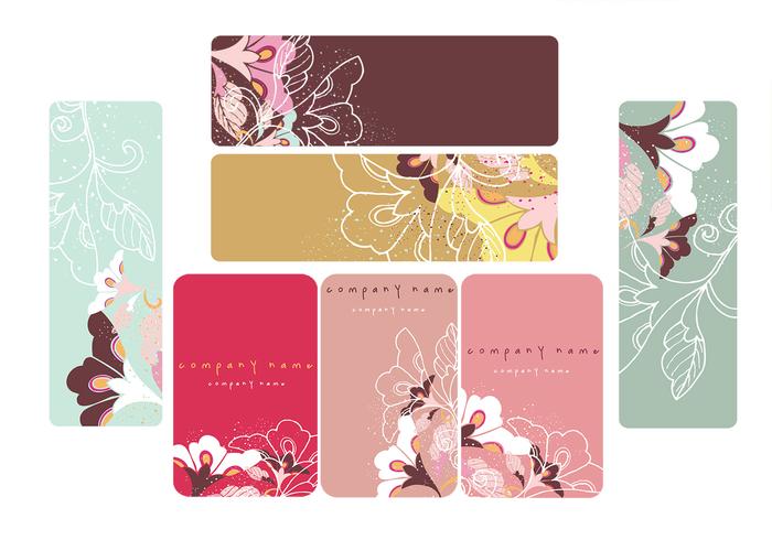 Download Vector Blom Visitkort Och Banner Vektorer Vectorpicker