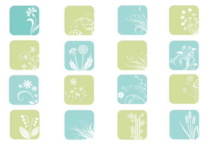 Floral Icon Vector Pack Floral Icon Vector Pack