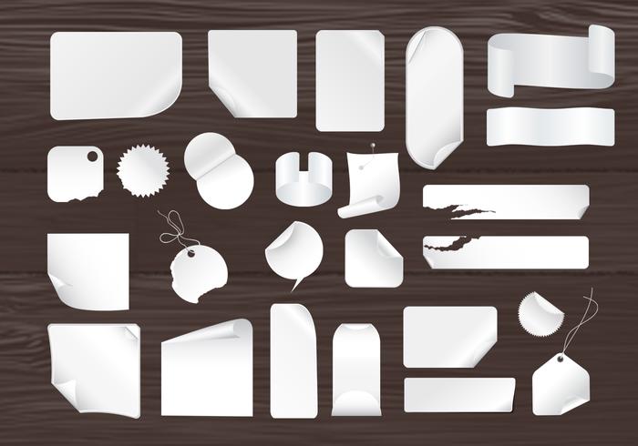 Sticky Notes and Wood Panels Vector Pack Sticky Notes and Wood Panels Vector Pack