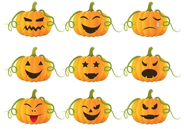 Halloween Pumpkins Vector Pack Halloween Pumpkins Vector Pack