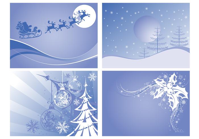 Christmas Landscapes Vector Wallpaper Pack Christmas Landscapes Vector Wallpaper Pack