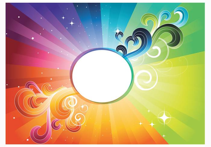 Rainbow Abstract Wallpaper Vector Rainbow Abstract Wallpaper Vector