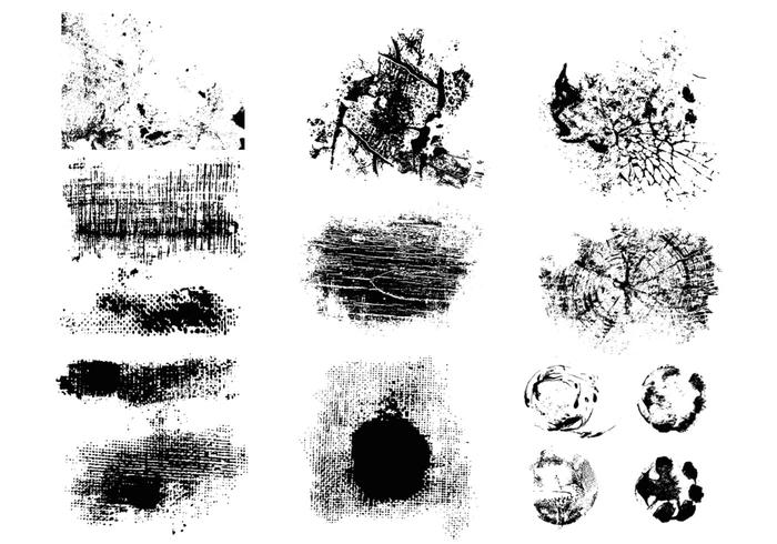 Cracked Grunge Vector Pack Cracked Grunge Vector Pack