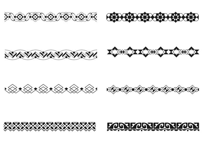 Art Deco Border Vector Pack Art Deco Border Vector Pack