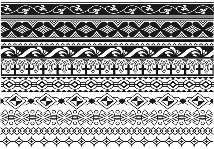 Art Deco Border Vector Pack Two Art Deco Border Vector Pack Two