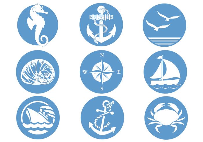 Nautical Symbols Vector Pack Nautical Symbols Vector Pack