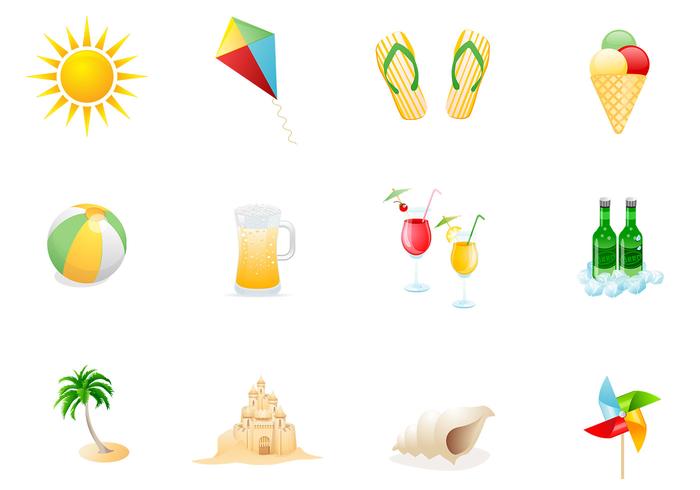 Beach Icons Vector Pack Two Beach Icons Vector Pack Two
