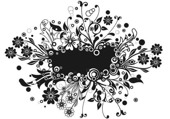 Bursting Floral Banner Vector Pack Two Bursting Floral Banner Vector Pack Two