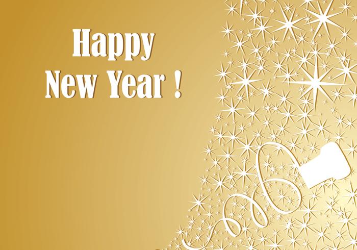 Gold Champagne New Year Vector Wallpaper Gold Champagne New Year Vector Wallpaper