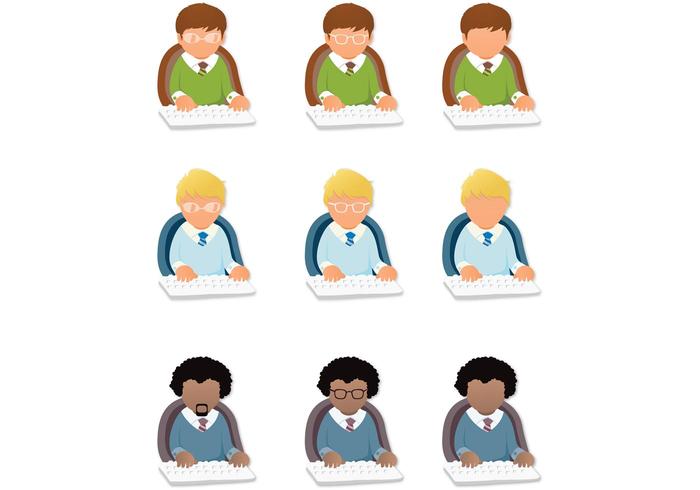 Office Men Vector Pack Office Men Vector Pack