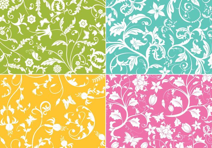 Floral Swirl Vector Wallpaper Pack Floral Swirl Vector Wallpaper Pack