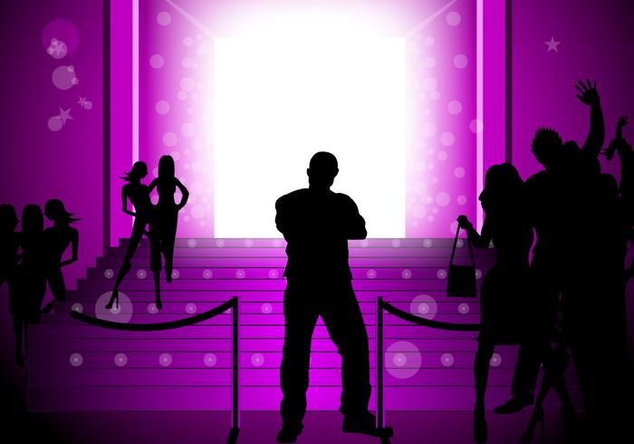 Glowing Purple Party Vector Background Glowing Purple Party Vector Background