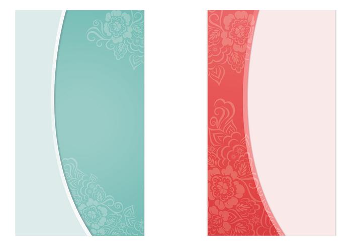 Mother's Day Card Vector with Flowers Template Mother's Day Card Vector with Flowers Template