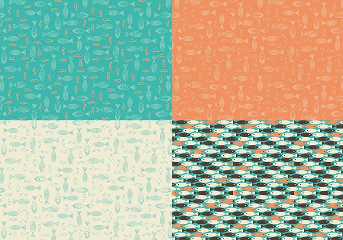 Retro Fish Vector Pattern Pack Retro Fish Vector Pattern Pack