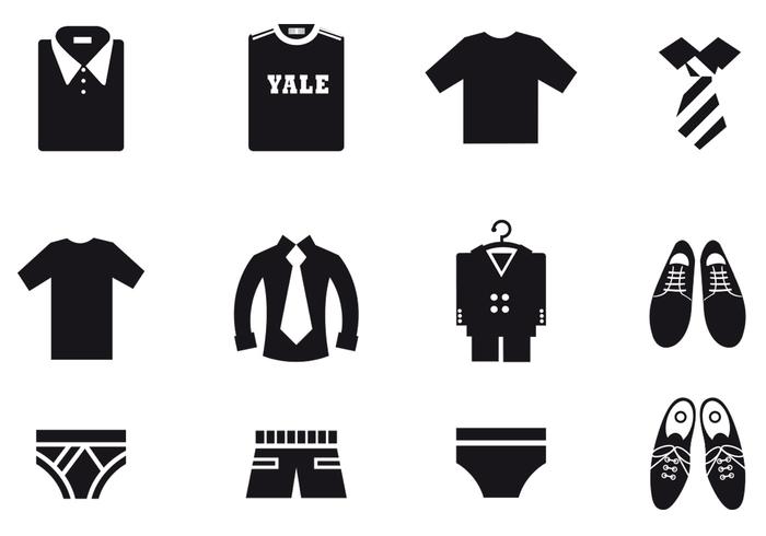 Male Clothing Vector Icon Pack Male Clothing Vector Icon Pack