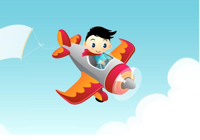 Advertising Airplane Wallpaper Vector Advertising Airplane Wallpaper Vector