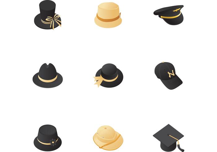 Hat Vector Icon Pack Hat Vector Icon Pack