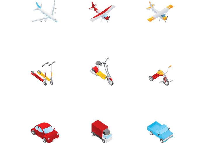 Various Transportation Vectors Various Transportation Vectors