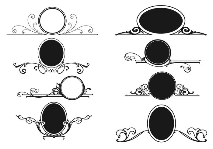 Decorative Swirly Frame Vector Pack Decorative Swirly Frame Vector Pack