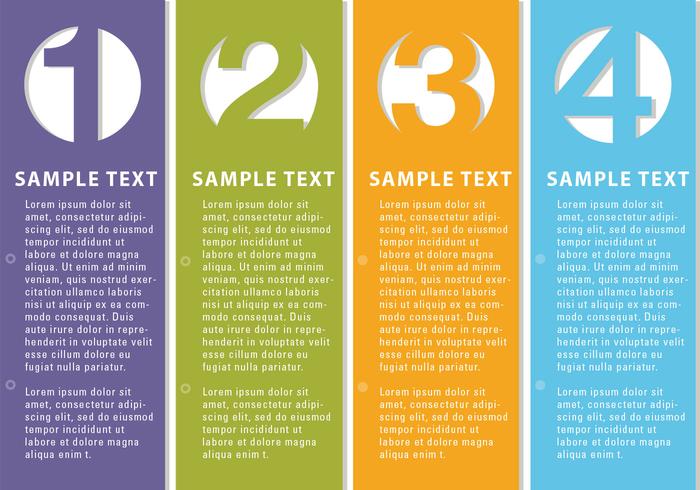 Vertical Numbered Banner Vectors Vertical Numbered Banner Vectors
