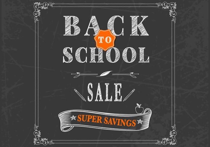 Back to School Chalkboard Vector Back to School Chalkboard Vector