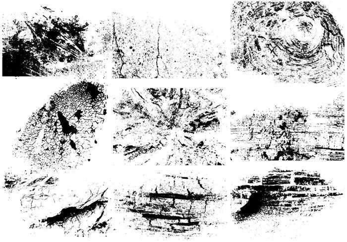 Cracked Grunge Vector Pack Cracked Grunge Vector Pack