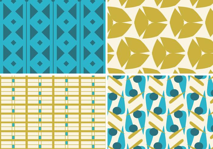 Teal and Gold Funky Pattern Vector Pack Teal and Gold Funky Pattern Vector Pack