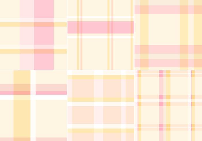 Plaid Pastel Vector Patterns Plaid Pastel Vector Patterns
