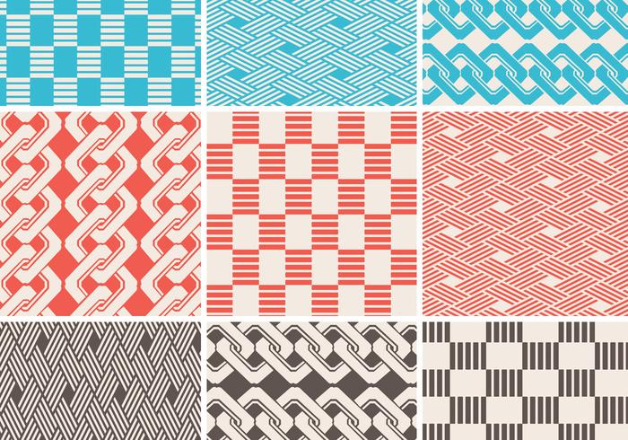 Seamless Braided Pattern Vector Pack Seamless Braided Pattern Vector Pack