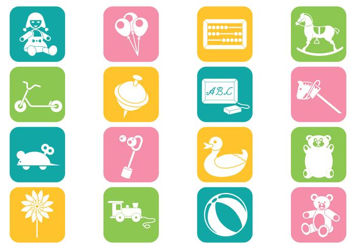 Children's Toy Vector Icons Pack Children's Toy Vector Icons Pack
