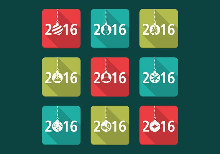 2016 Christmas Vector Icons Pack 2016 Christmas Vector Icons Pack