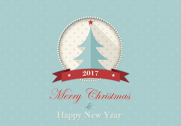Merry Christmas and Happy New Year Vector Background Merry Christmas and Happy New Year Vector Background