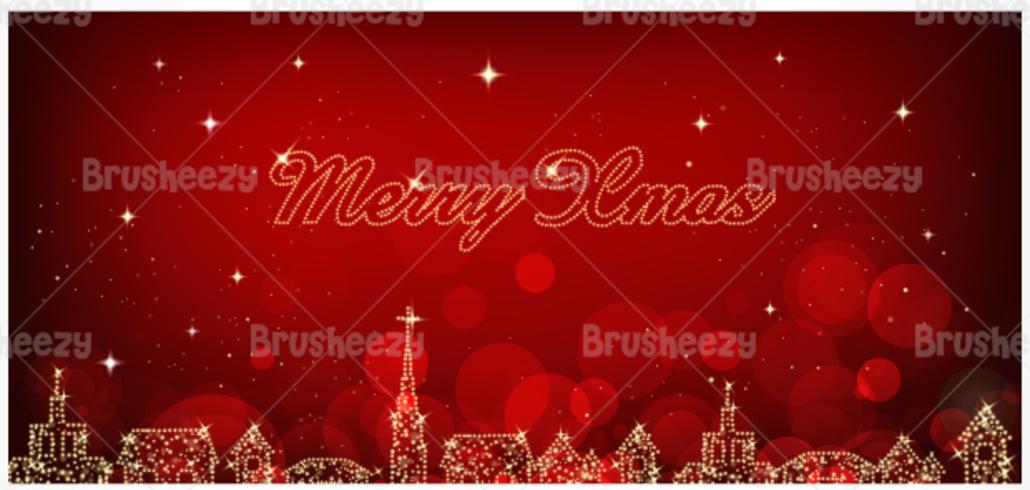 City Lights Christmas Vector Background City Lights Christmas Vector Background