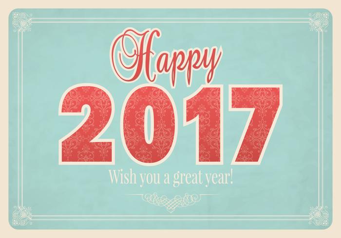 Vintage Happy New Year Vector Wallpaper Vintage Happy New Year Vector Wallpaper