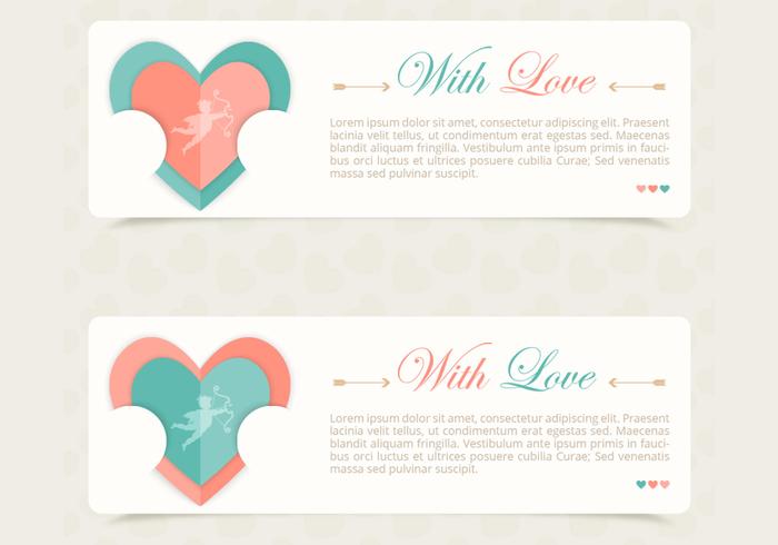 Love Banner Vector Pack Love Banner Vector Pack