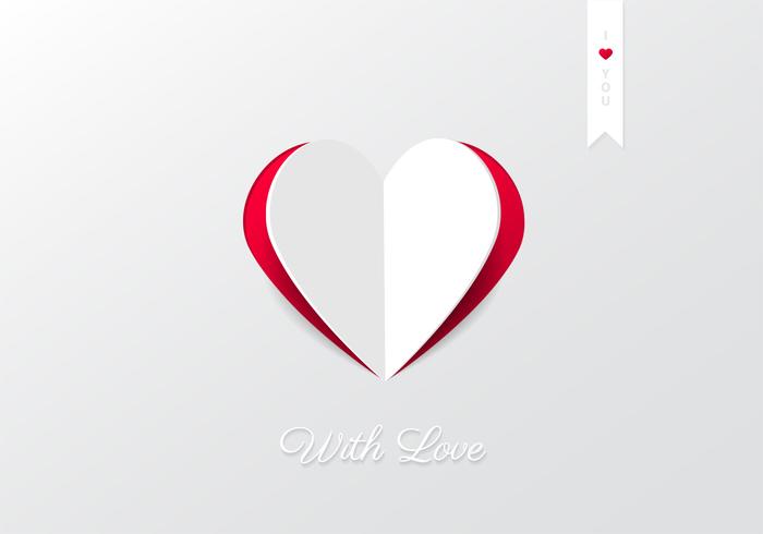 Cutout Heart Background Vector Cutout Heart Background Vector