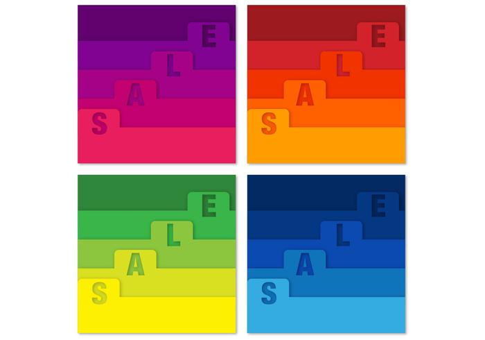 Tabbed Sale Vector Background Pack Tabbed Sale Vector Background Pack