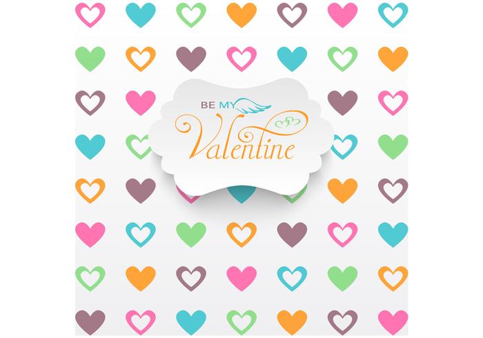Heart Filled Valentine's Day Vector Background Heart Filled Valentine's Day Vector Background