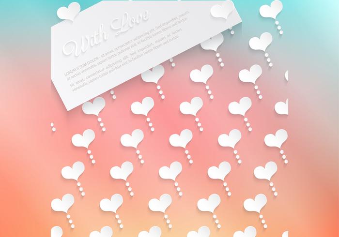 Sorbet Heart Vector Background Sorbet Heart Vector Background